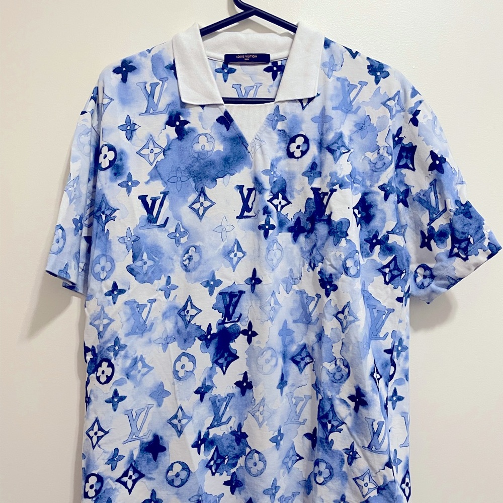 LV watercolor monogram polo